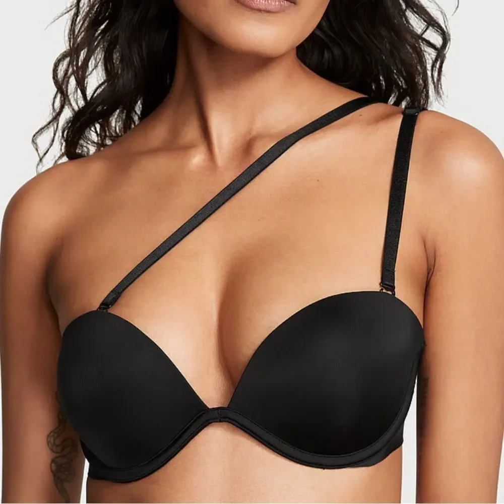 VICTORIA SECRET VICTORIA'S SECRET BARE
EVERY-WAY STRAPLESS BRA BLACK 34DD NWT